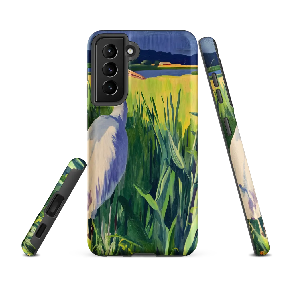 Graceful Presence: The Heron in the Meadow