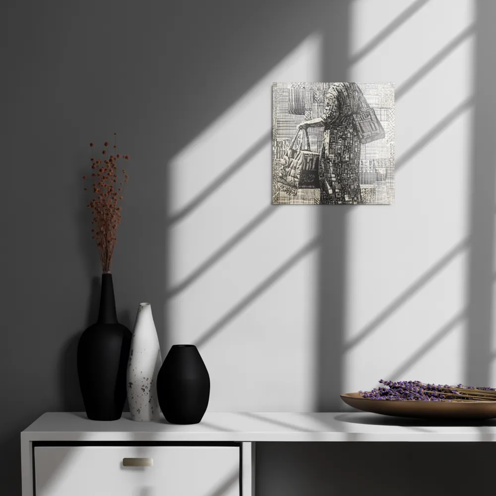 Urban Reflections: A Shopping Narrative | Metal Print | 12″×12″