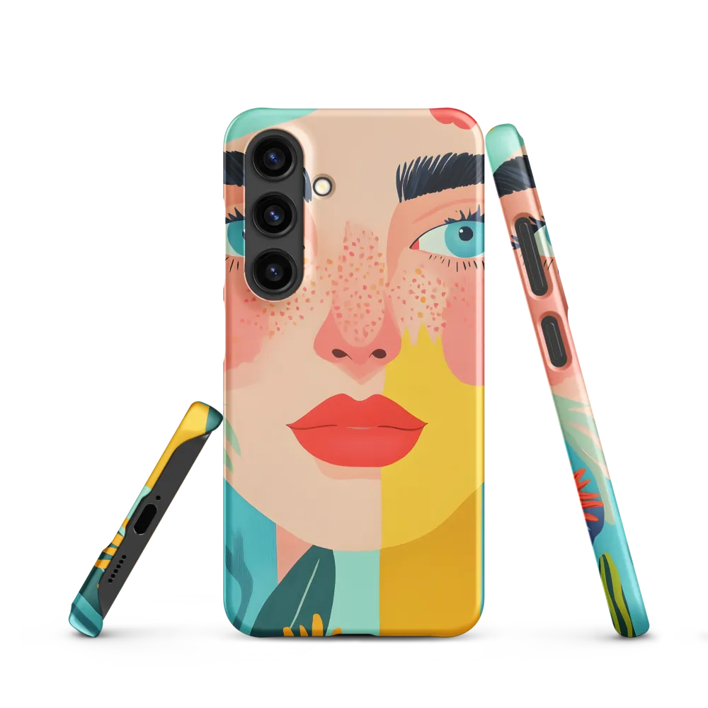 Floral Serenity: A Modern Portrait