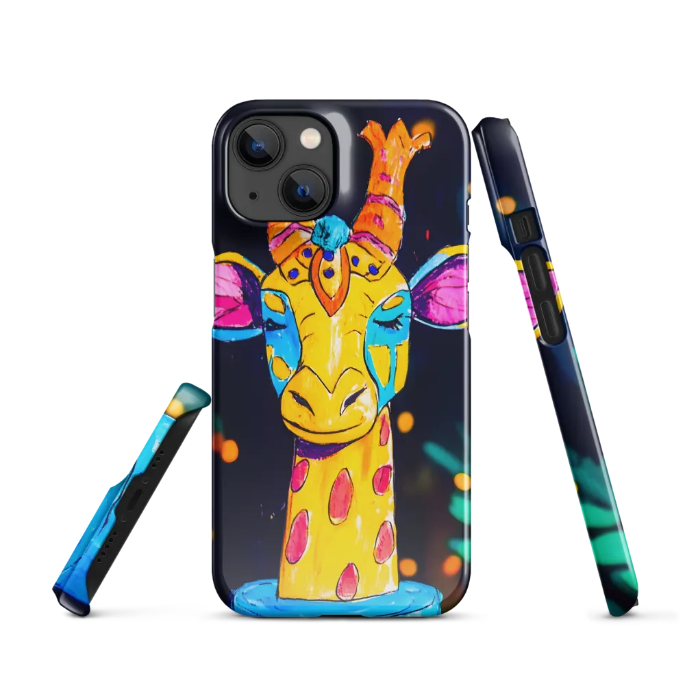 Whimsical Giraffe in Vibrant Colors