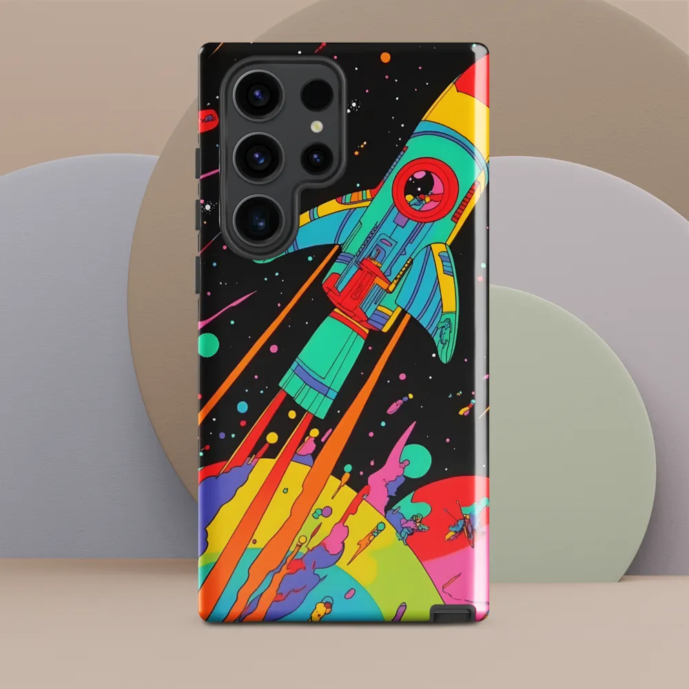 Cosmic Voyage: The Neon Lift-Off
