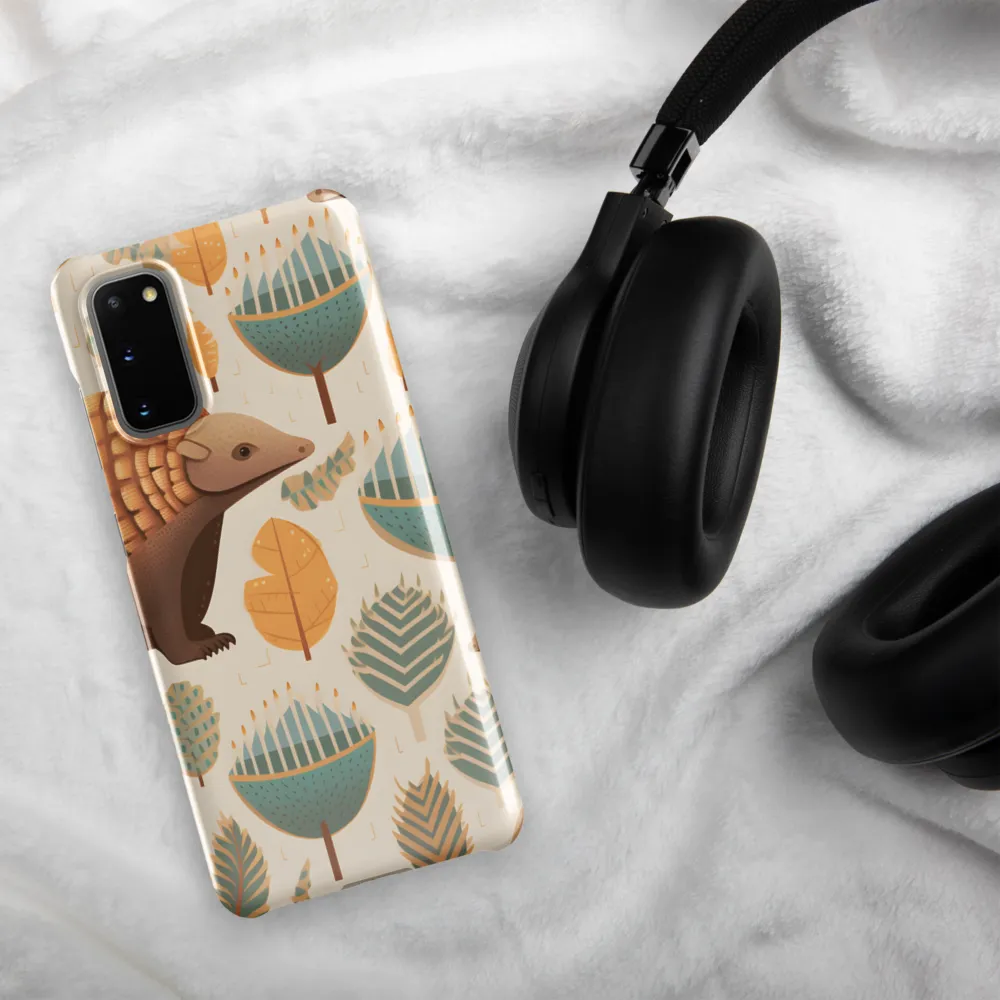 Pangolins in a Whimsical Habitat | Phone Case |  S20 | Snap Case | Glossy