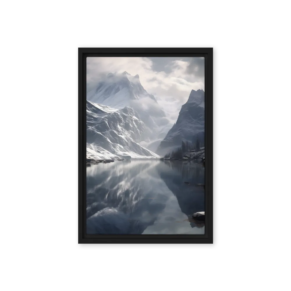 Echoes of Tranquility | Canvas with Black Frame | 12″×18″