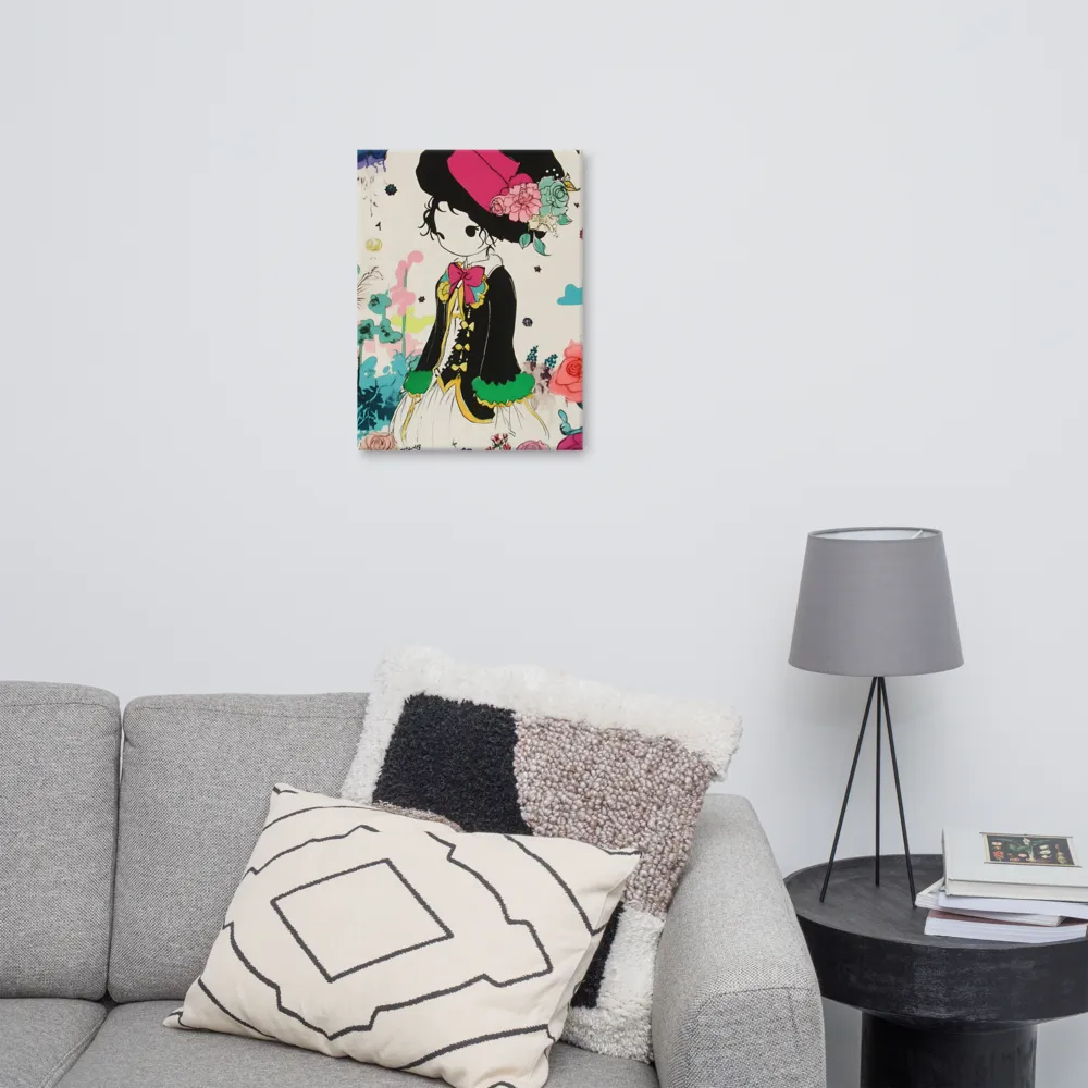 Whimsical Garden Reverie | Canvas | 18″×24″