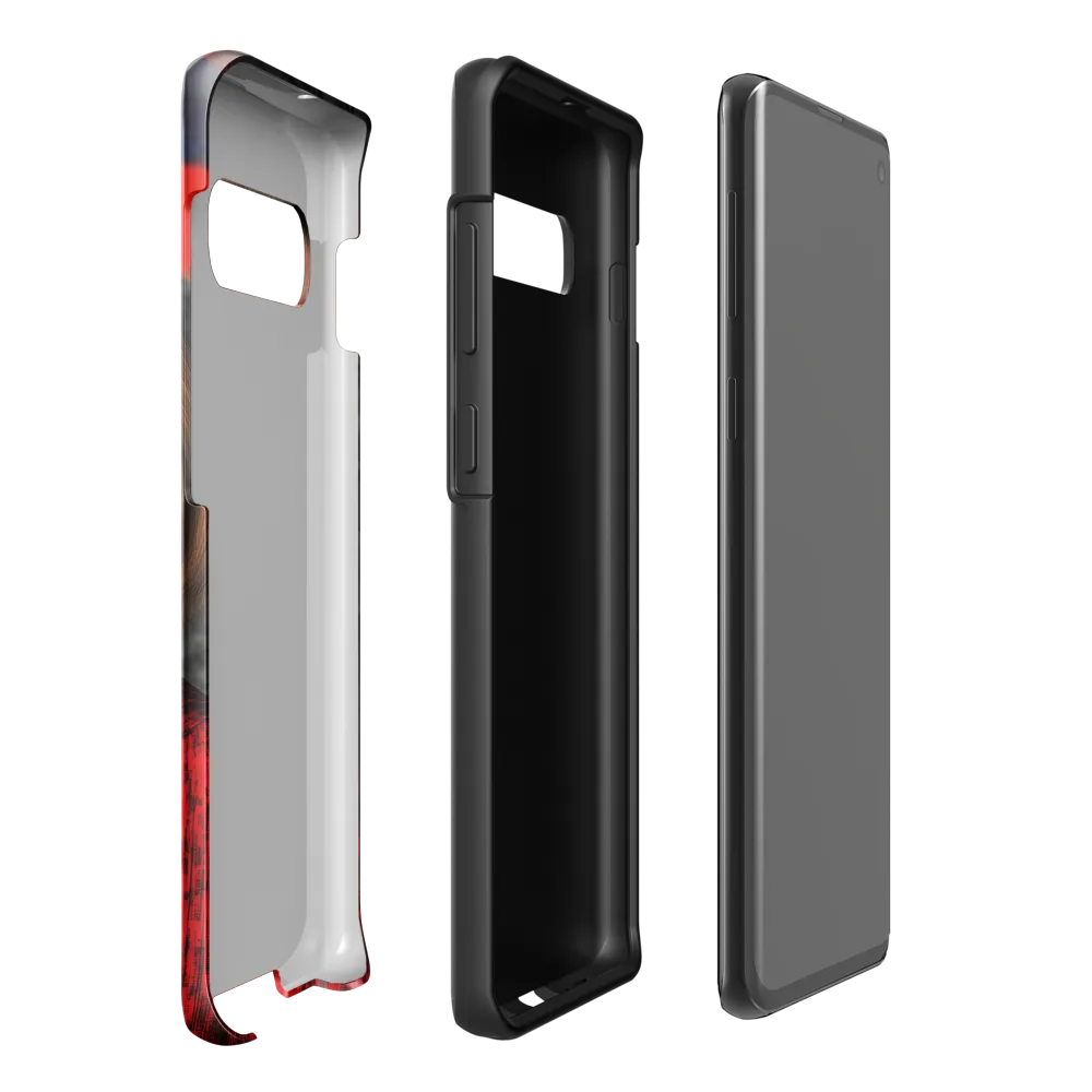 Mystique of the Scarlet Embrace | Phone Case |  S10 Plus | Tough Case | Glossy