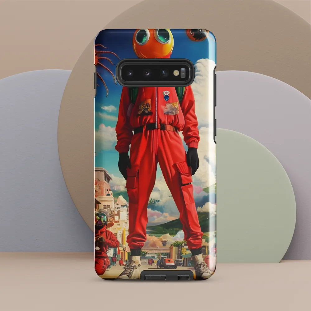 Whimsical Encounter in a Surreal Landscape | Phone Case |  S10 Plus | Tough Case | Glossy