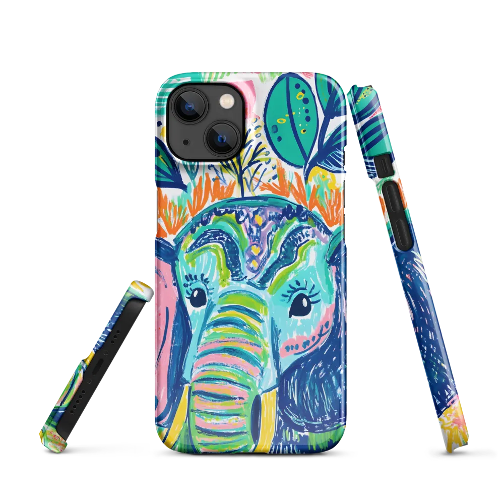 Whimsical Elephant Portrait | Phone Case |  13 | Snap Case | Glossy
