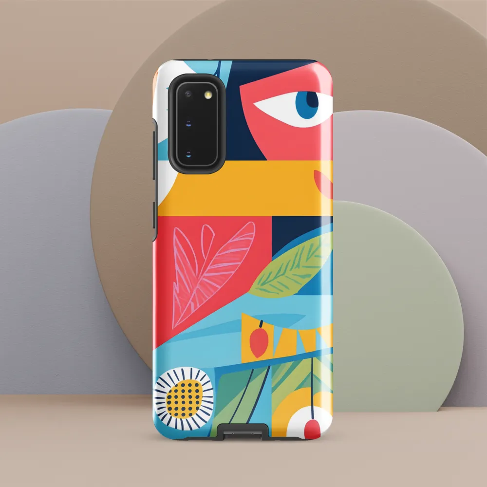 Vibrant Geometric Visage
