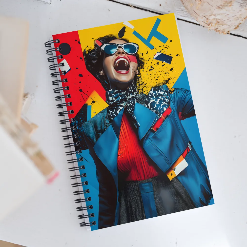 Vibrant Expressions of Fashion | Spiral Notebook