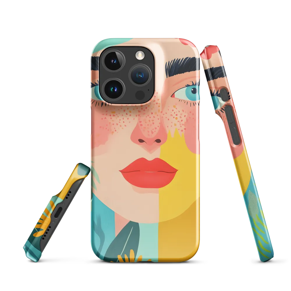 Floral Serenity: A Modern Portrait