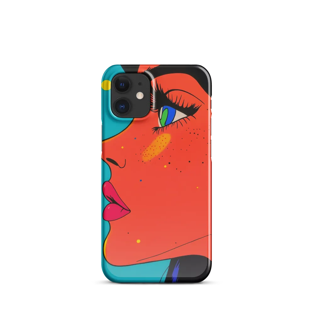 Vibrant Feminine Profile in Pop Art