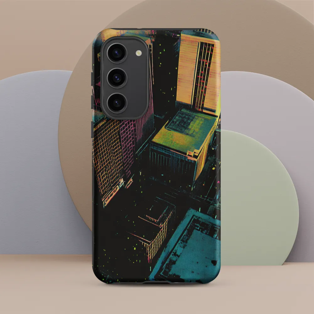 Neon Dreams: A City from Above