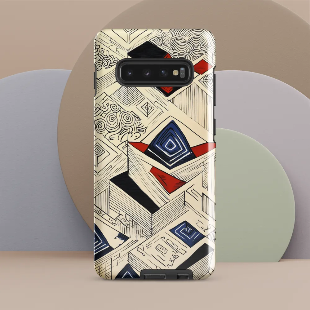 Geometric Harmony | Phone Case |  S10 Plus | Tough Case | Glossy