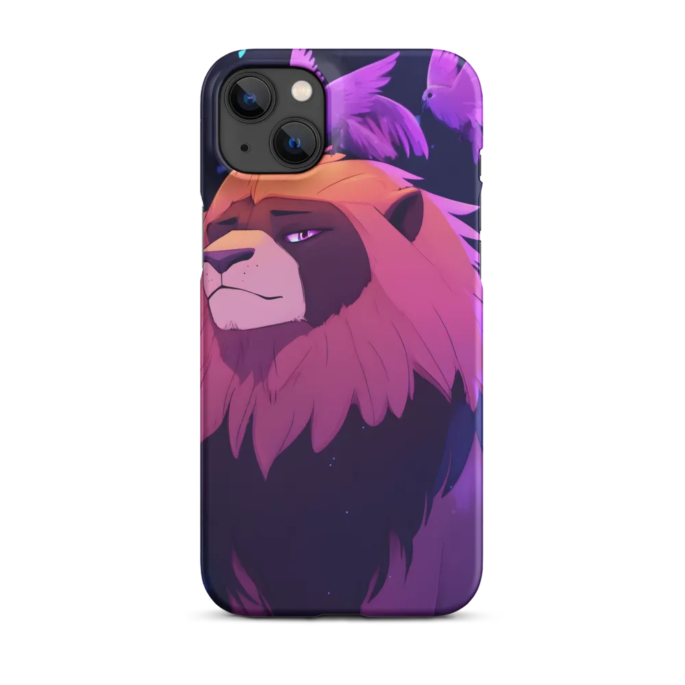 Regal Serenity: The Majestic Lion | Phone Case |  14 Plus | Snap Case | Matte