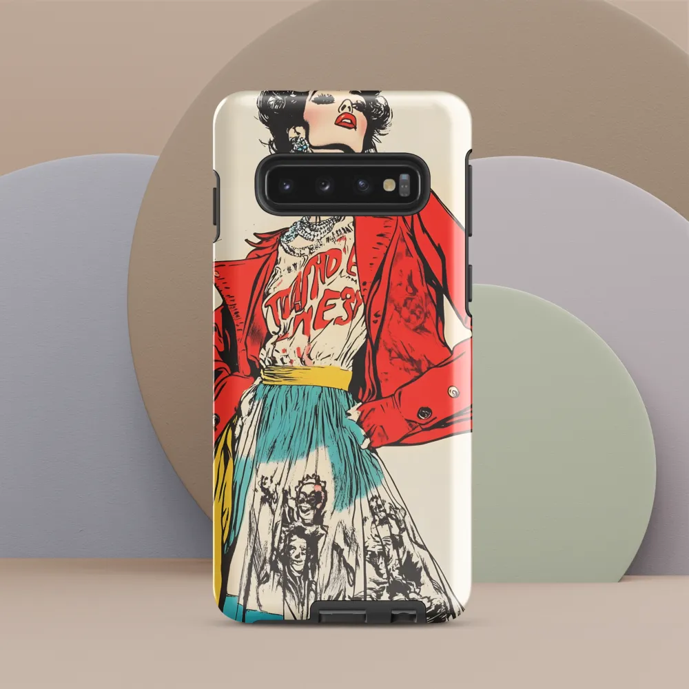 Vibrant Elegance: A Pop Art Fashion Statement