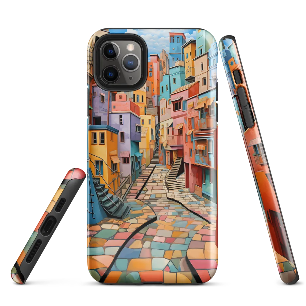 Vibrant Cityscape: A Kaleidoscope of Colors | Phone Case |  11 Pro Max | Tough Case | Glossy