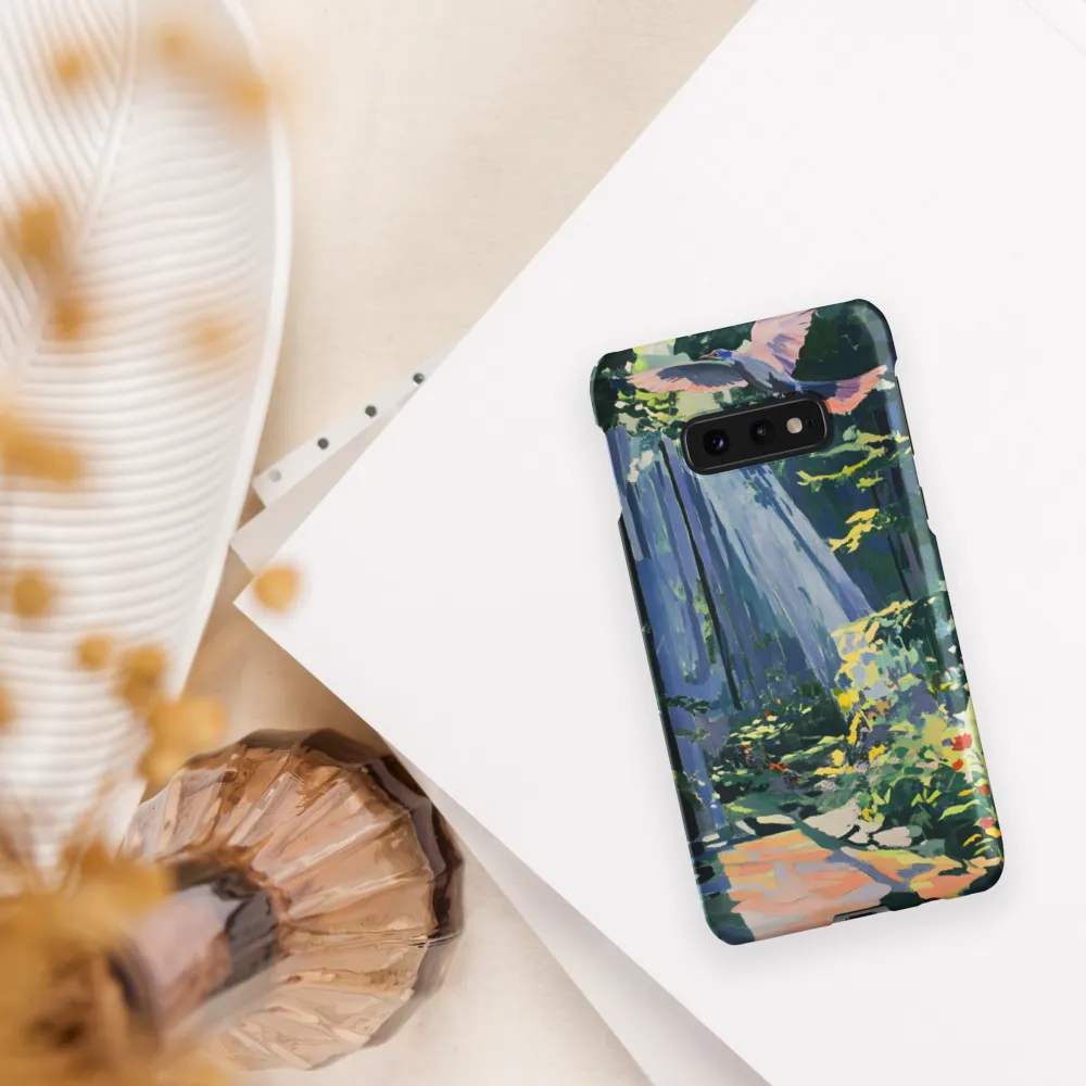 Flight of Light: A Serene Forest | Phone Case |  S10e | Snap Case | Matte