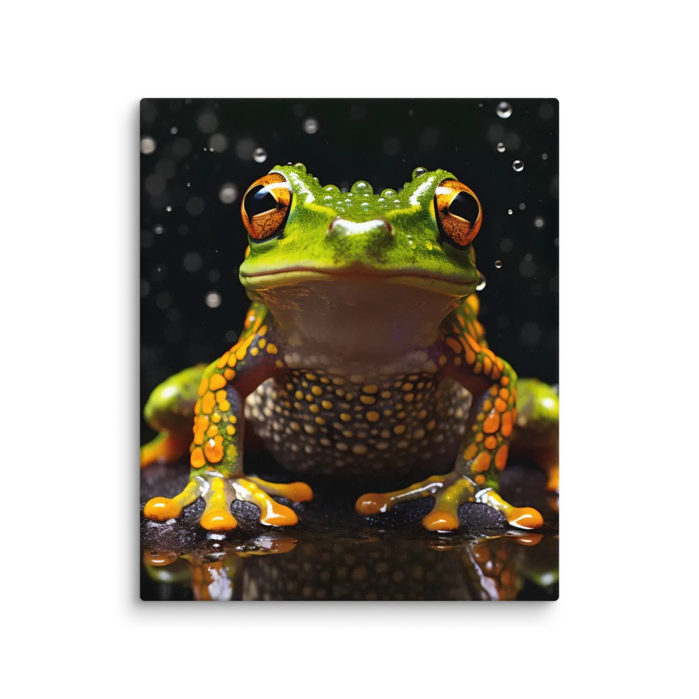 Emerald Elegance: The Frog in Focus