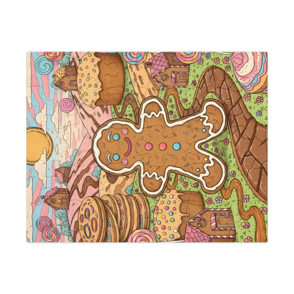 Gingerbread Village 
 Jigsaw Puzzle in Tin Box