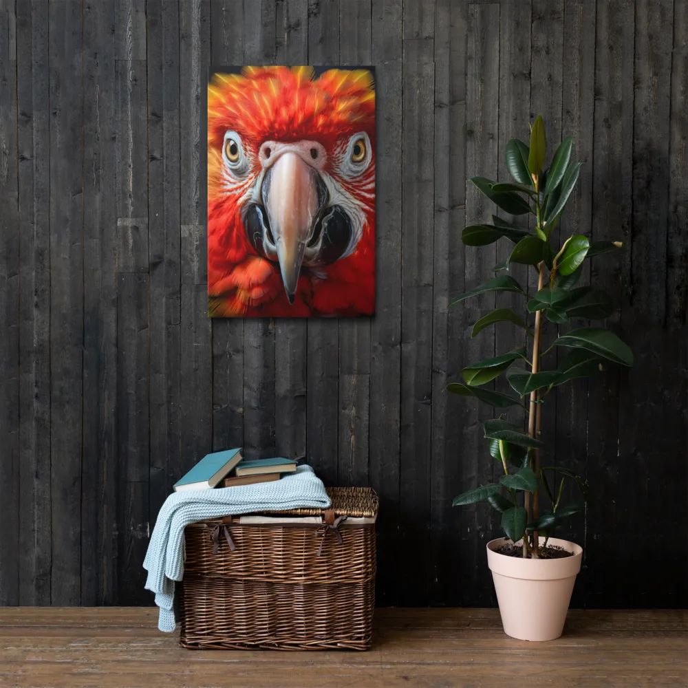 The Fiery Gaze of the Parrot