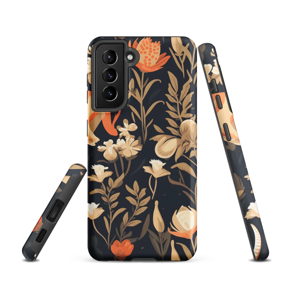 Floral Harmony: A Dance in the Dark