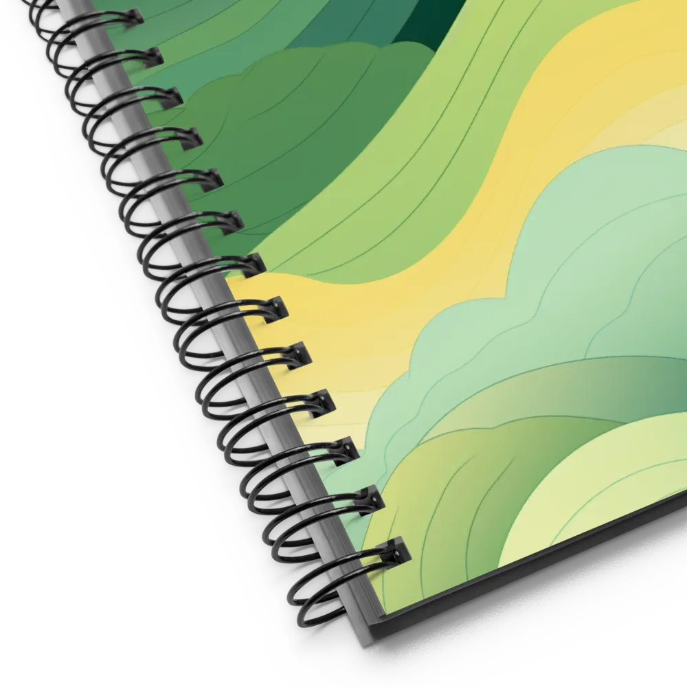 Serenity in Green | Spiral Notebook