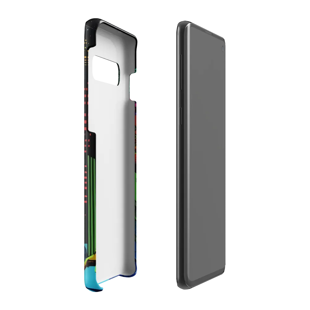 Neon Dreams of a Futuristic City | Phone Case |  S10 Plus | Snap Case | Glossy