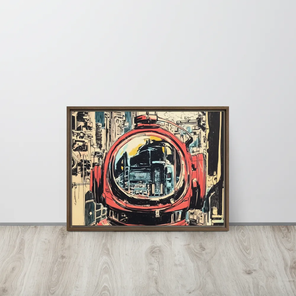 Reflections of Tomorrow | Canvas with Brown Frame | 18″×24″