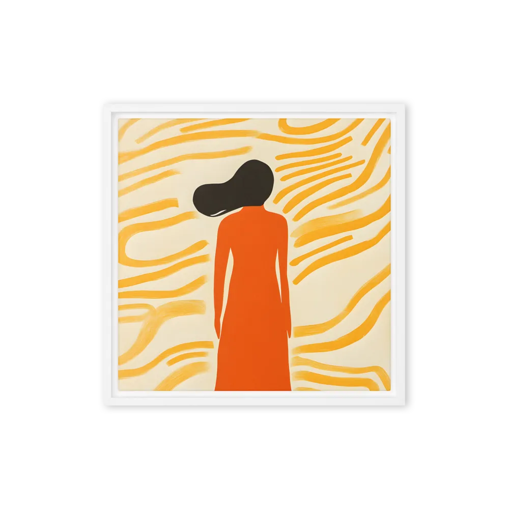 Connection to Serenity | Canvas with White Frame | 16″×16″