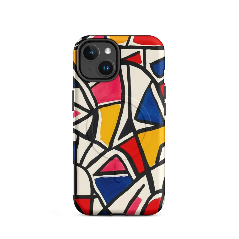 Vibrant Geometric Harmony | Phone Case |  14 | MagSafe® Tough Case | Matte
