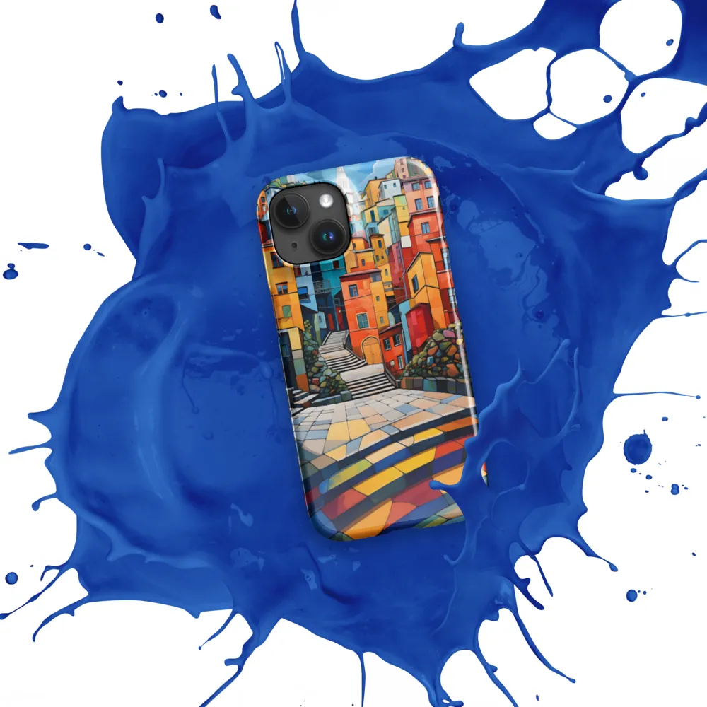 Vibrant Village: A Cubist Journey