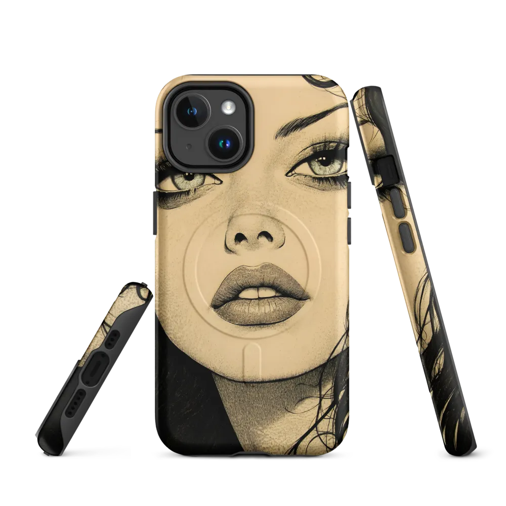 Enigmatic Gaze | Phone Case |  14 | MagSafe® Tough Case | Matte