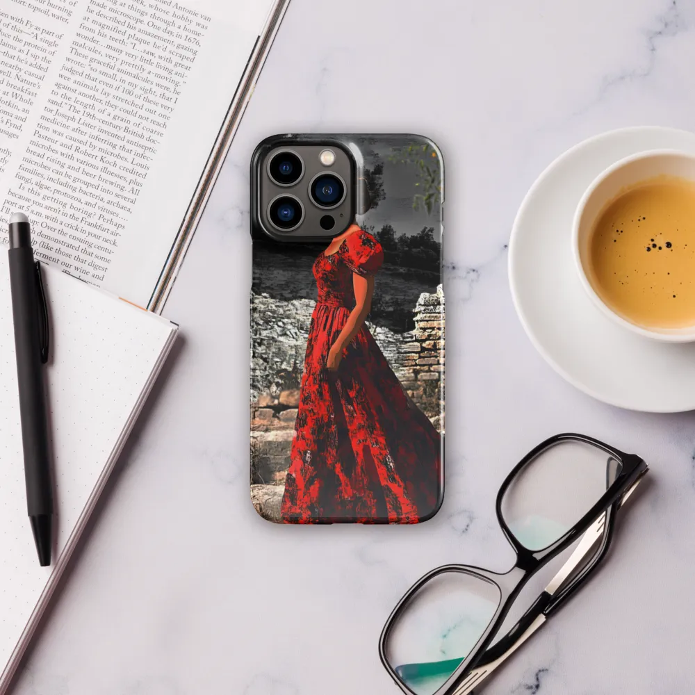Elegance in Red | Phone Case |  13 Pro Max | Snap Case | Glossy
