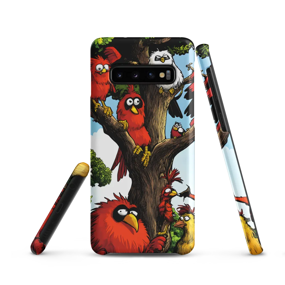 Whimsical Avian Gathering