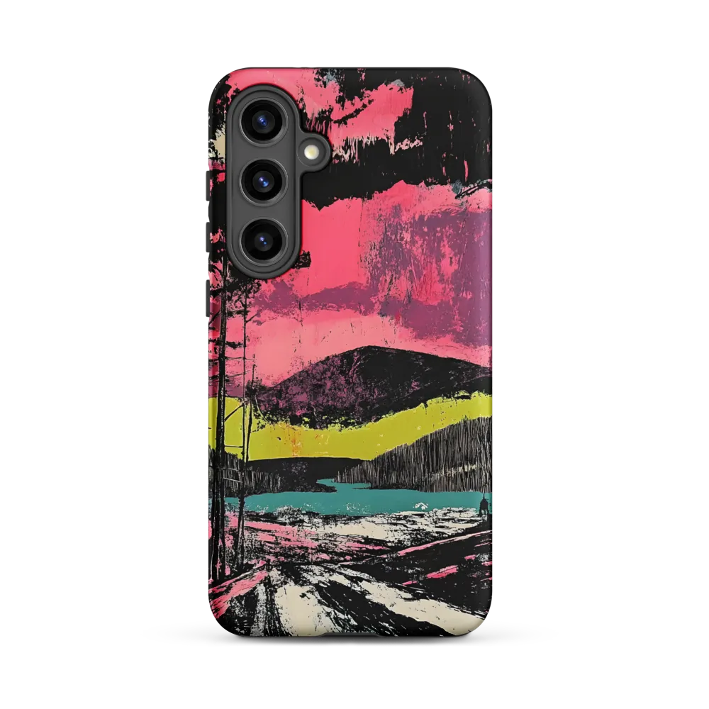 Vibrant Horizons: A Landscape in Contrast | Phone Case |  S24 Plus | Tough Case | Matte