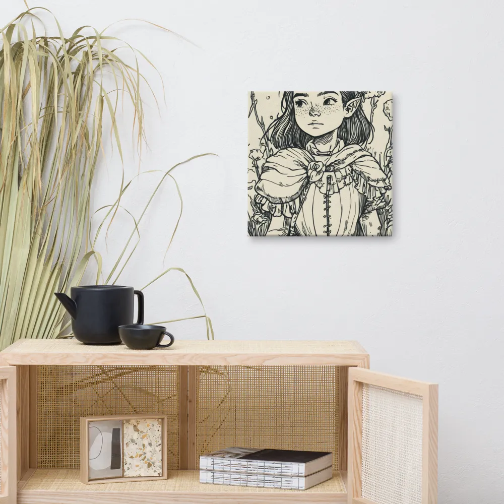 A Young Guardian of Nature | Canvas | 16″×16″