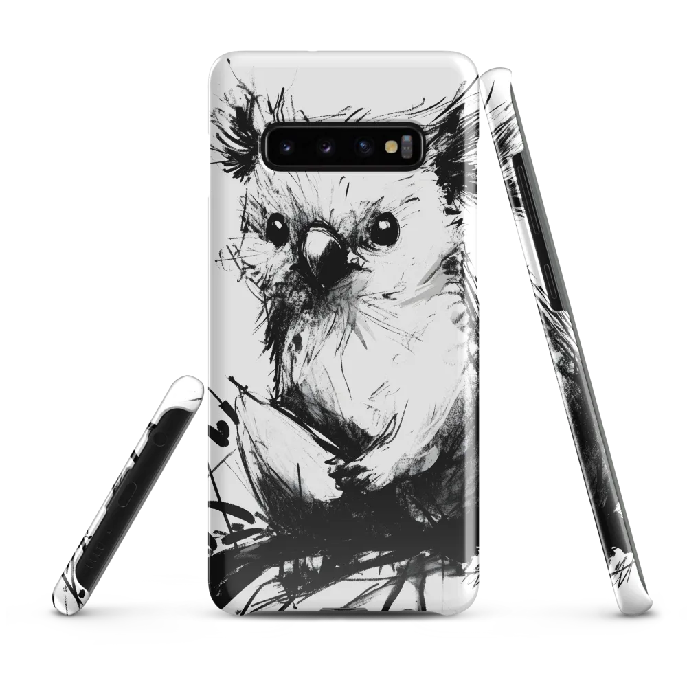 Whimsical Koala in Ink | Phone Case |  S10 Plus | Snap Case | Glossy