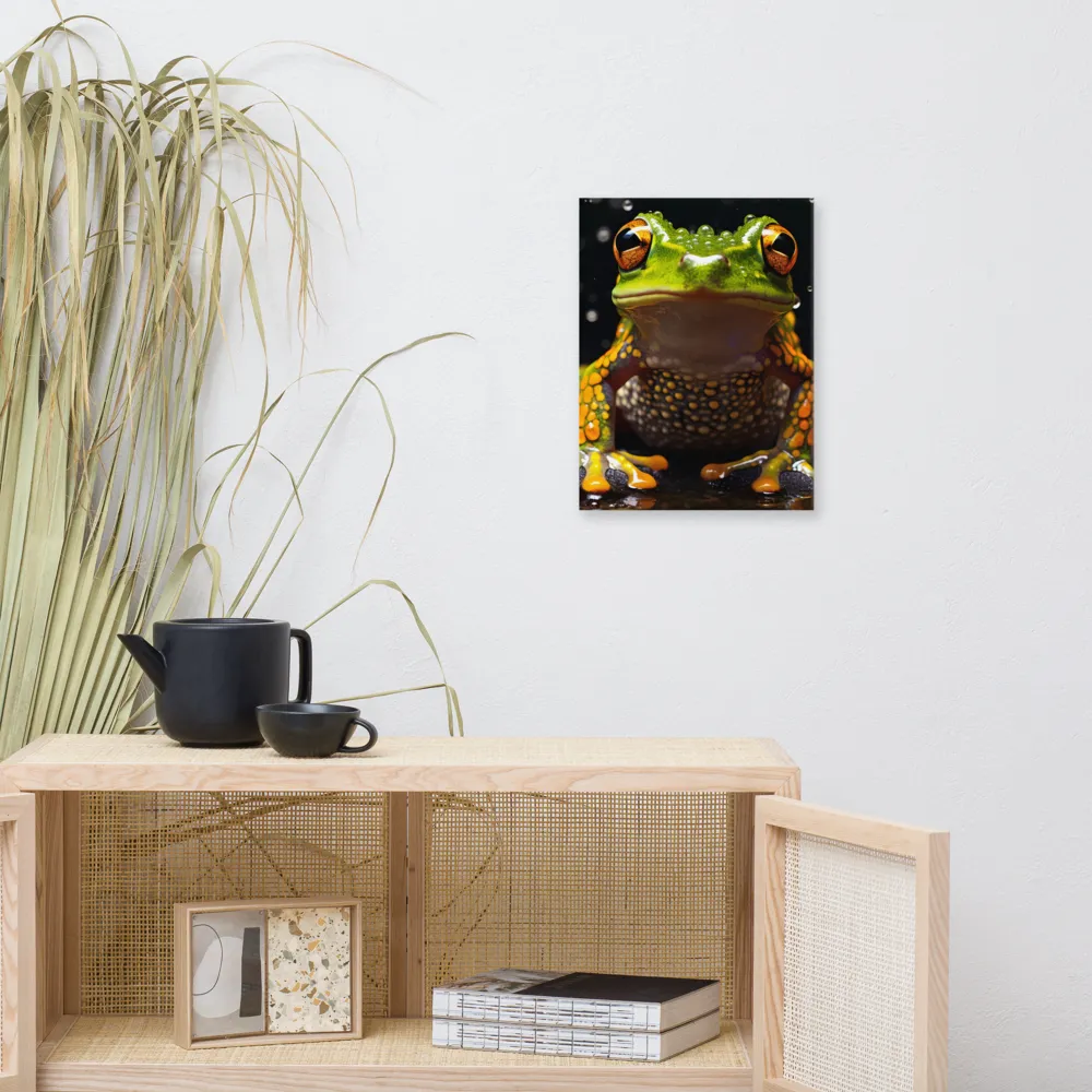 Emerald Elegance: The Frog in Focus