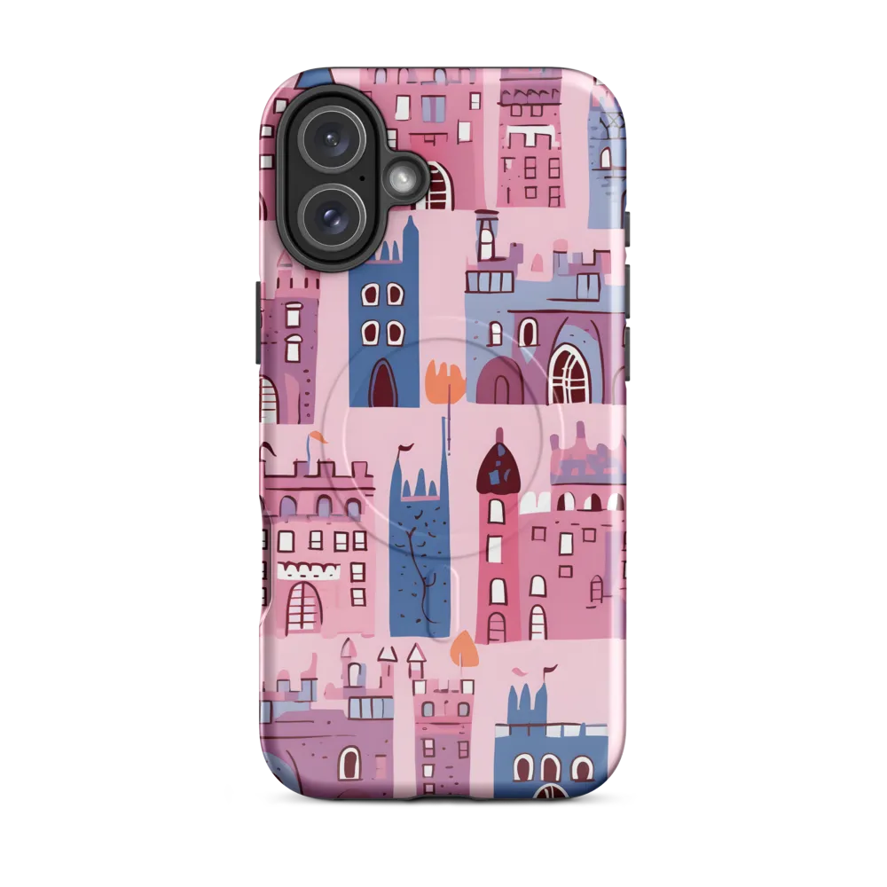 Whimsical Castles: A Playful Tapestry | Phone Case |  16 Plus | MagSafe® Tough Case | Glossy