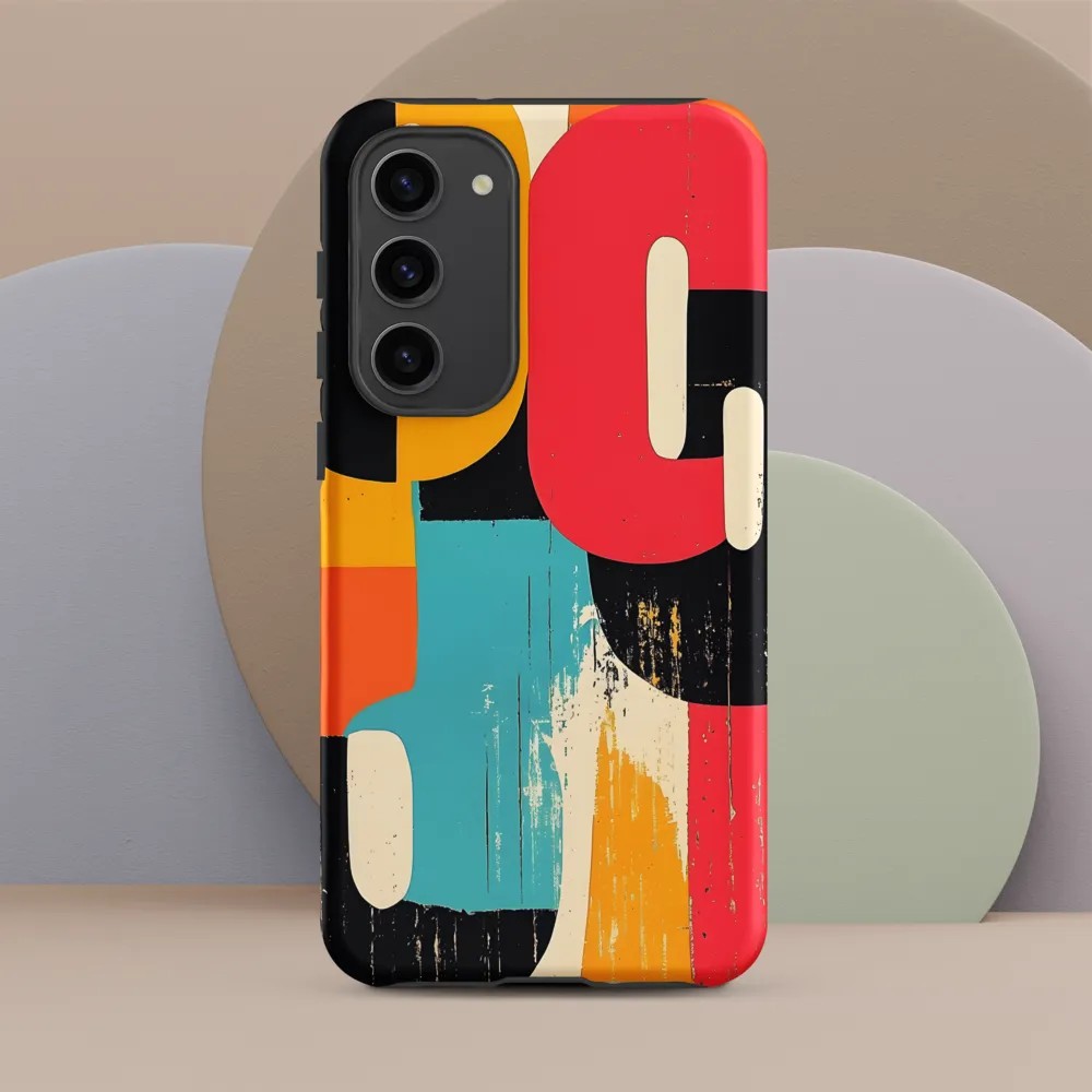 Colorful Curves: Numbers in Harmony | Phone Case |  S23 Plus | Tough Case | Matte