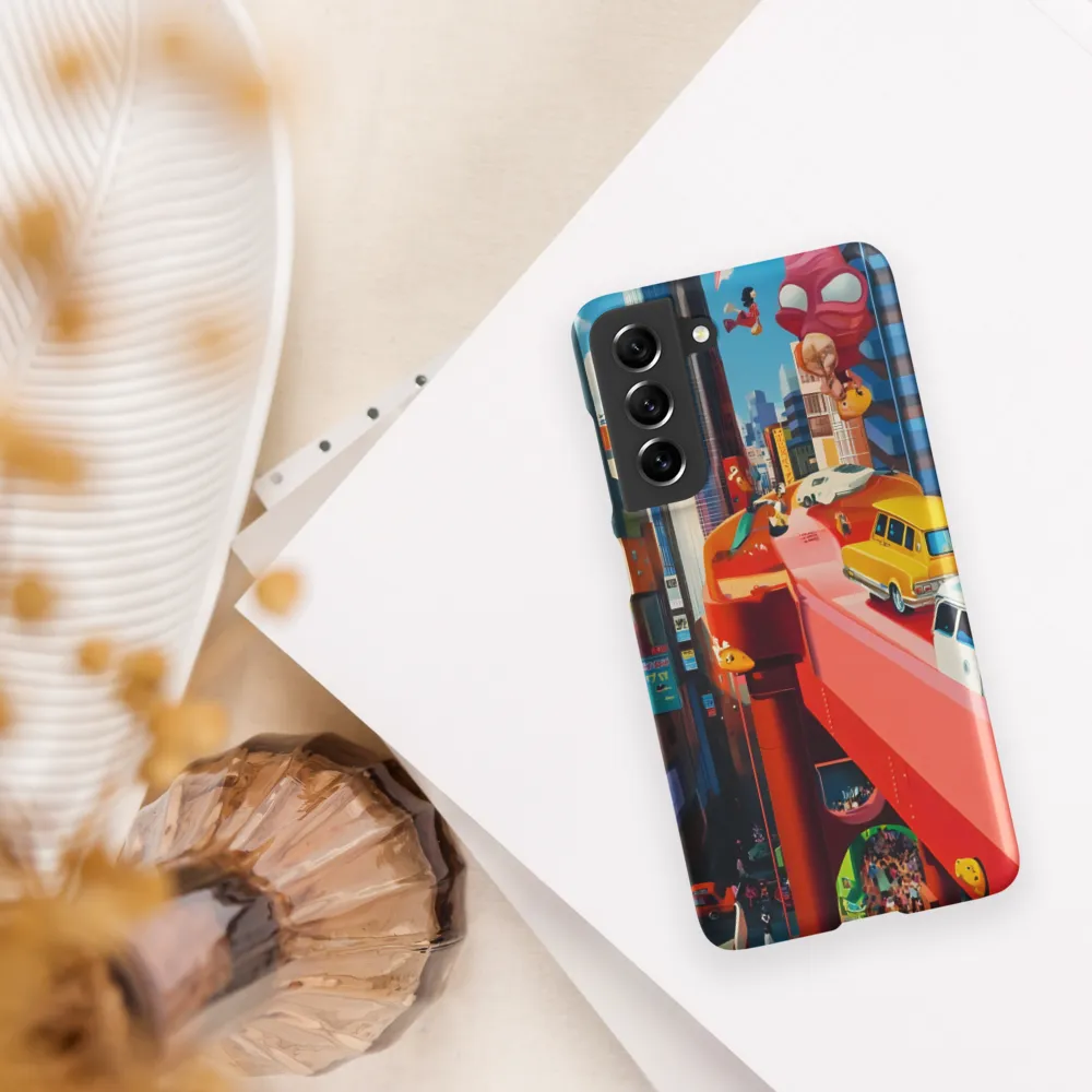 Urban Whimsy: A Colorful Cityscape