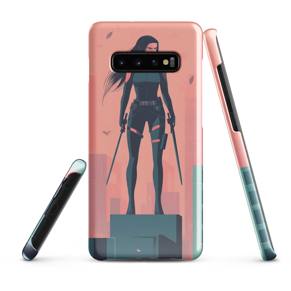 Urban Sentinel: A Warrior's Stand | Phone Case |  S10 Plus | Snap Case | Glossy