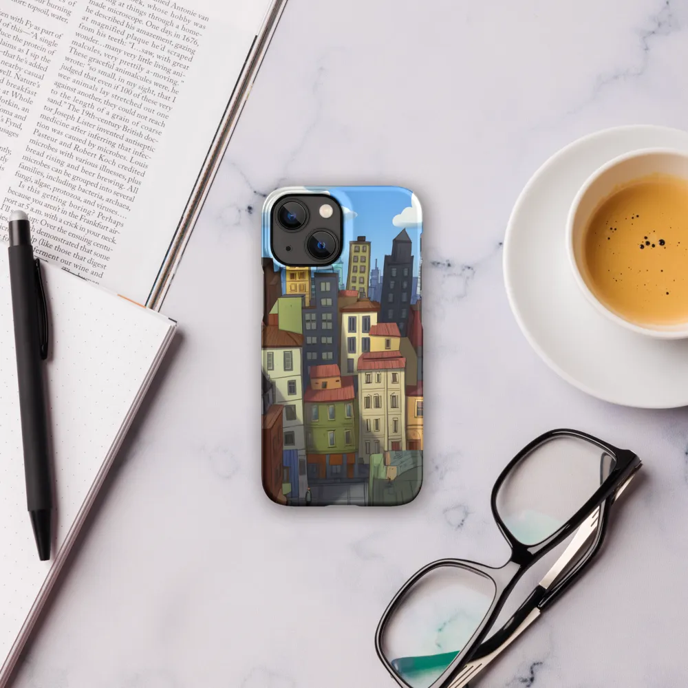 Urban Symphony: A Colorful Cityscape | Phone Case |  13 Mini | Snap Case | Matte