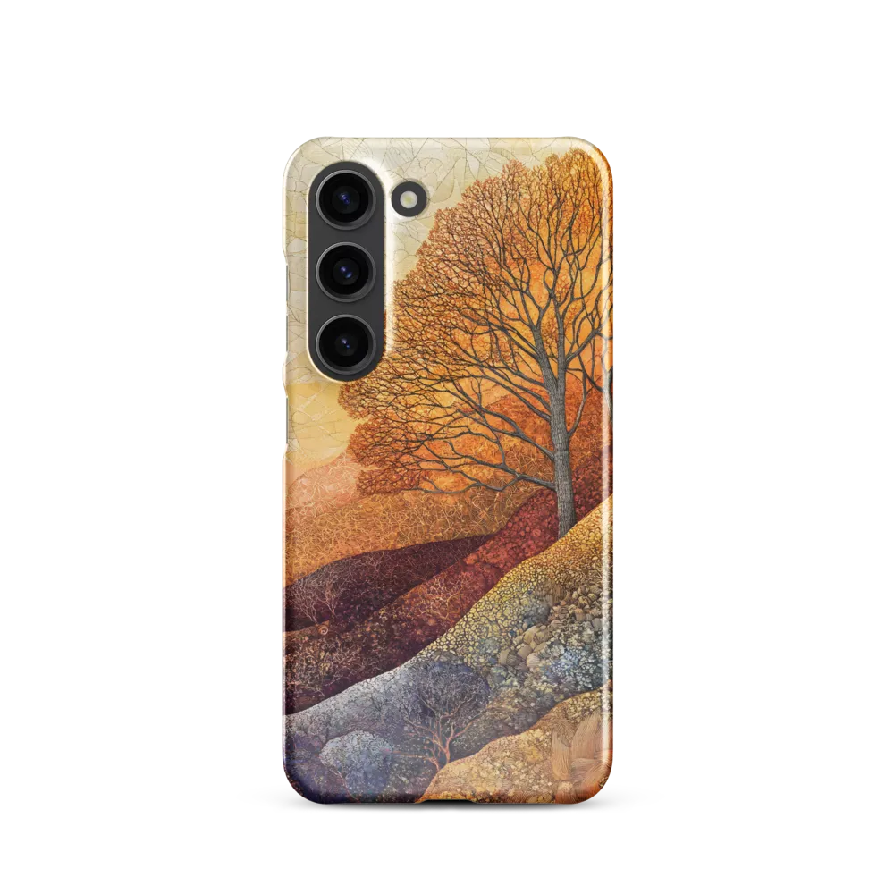 Amber Canopy on Patterned Hills