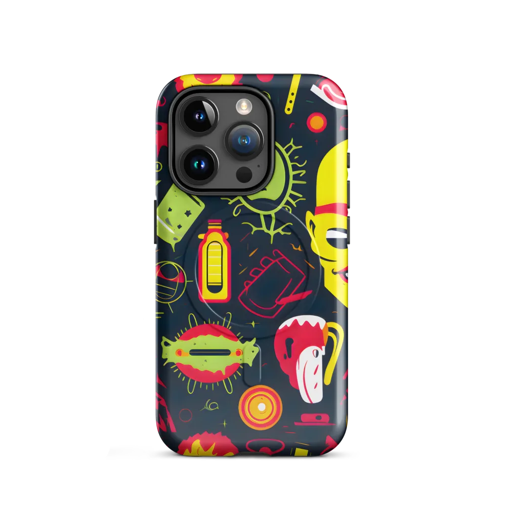 Neon Revelry: A Quirky Exploration of Modern Pop Art