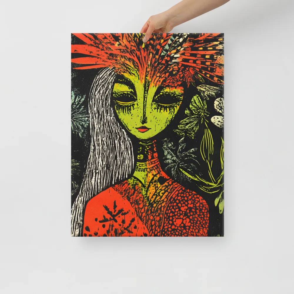 Mystical Flora: A Surreal Portrait
