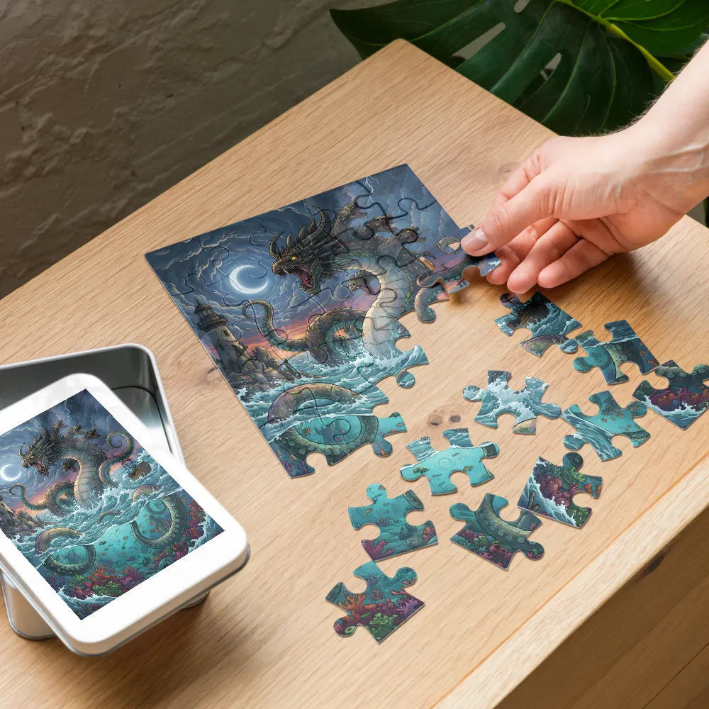 Moonlit Leviathan 
 Jigsaw Puzzle in Tin Box