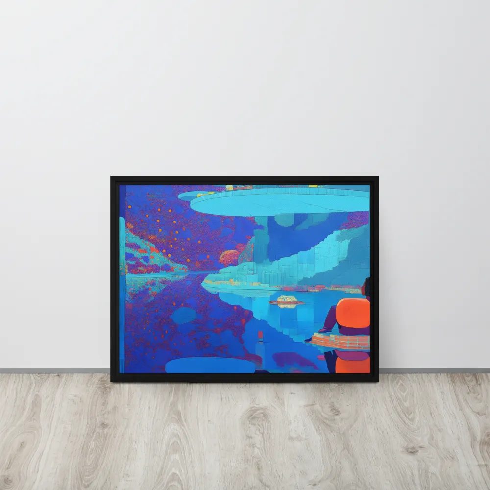 Reflections of Serenity | Canvas with Black Frame | 18″×24″