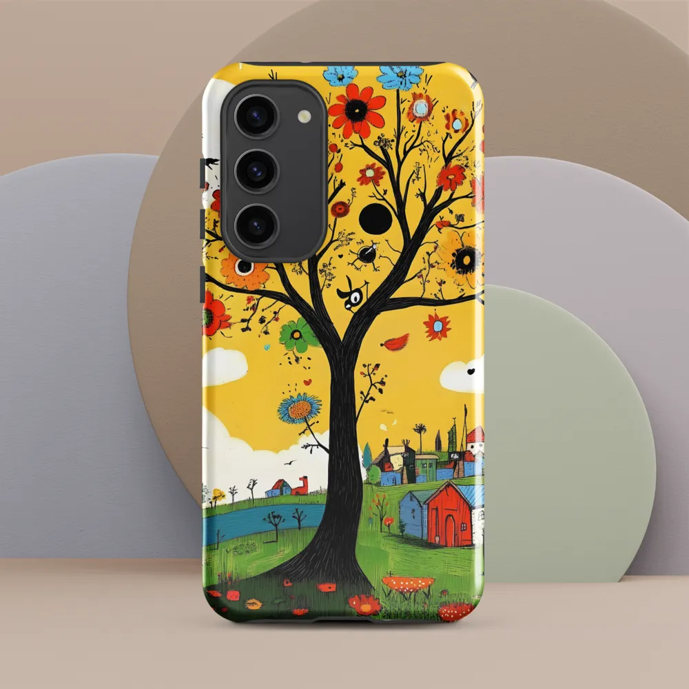Whimsical Blooms of Life | Phone Case |  S23 Plus | Tough Case | Glossy