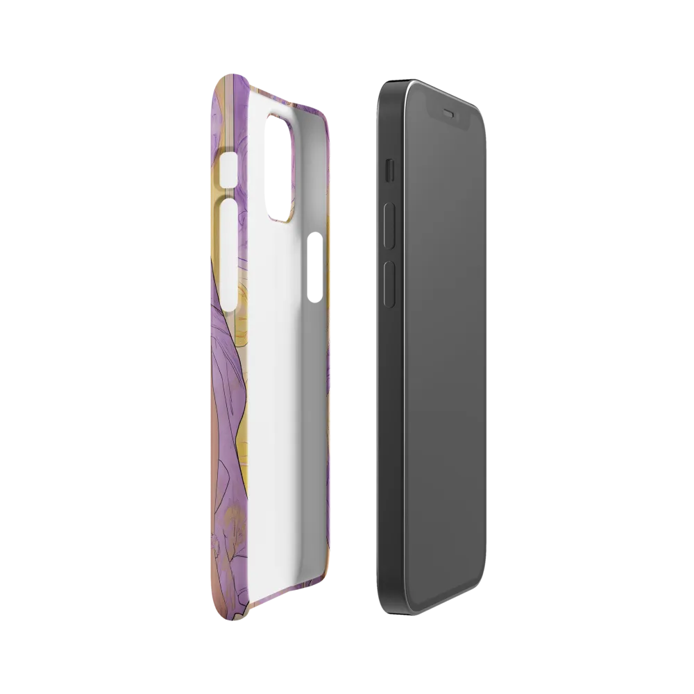 Elegance in Floral Harmony | Phone Case |  12 Mini | Snap Case | Matte